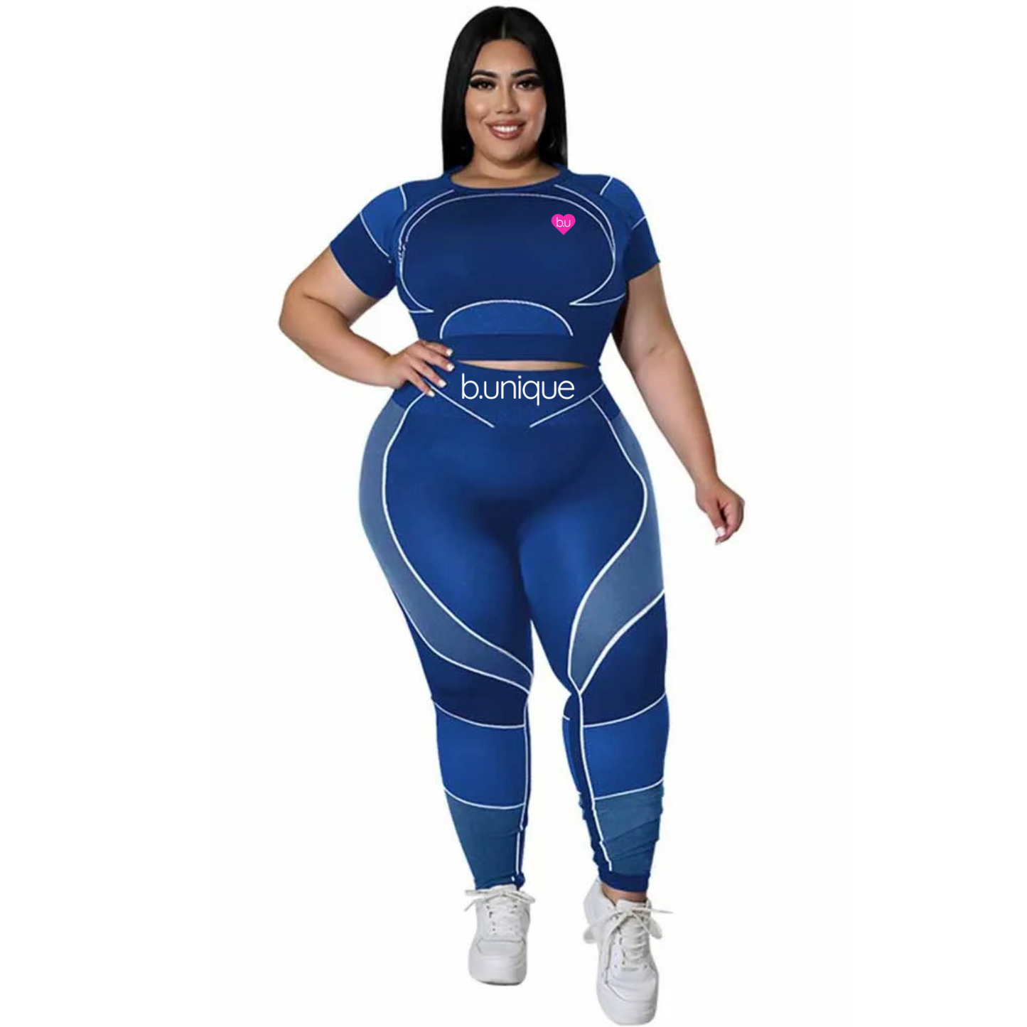 Be Unique Plus Size Slimming Leggings Set