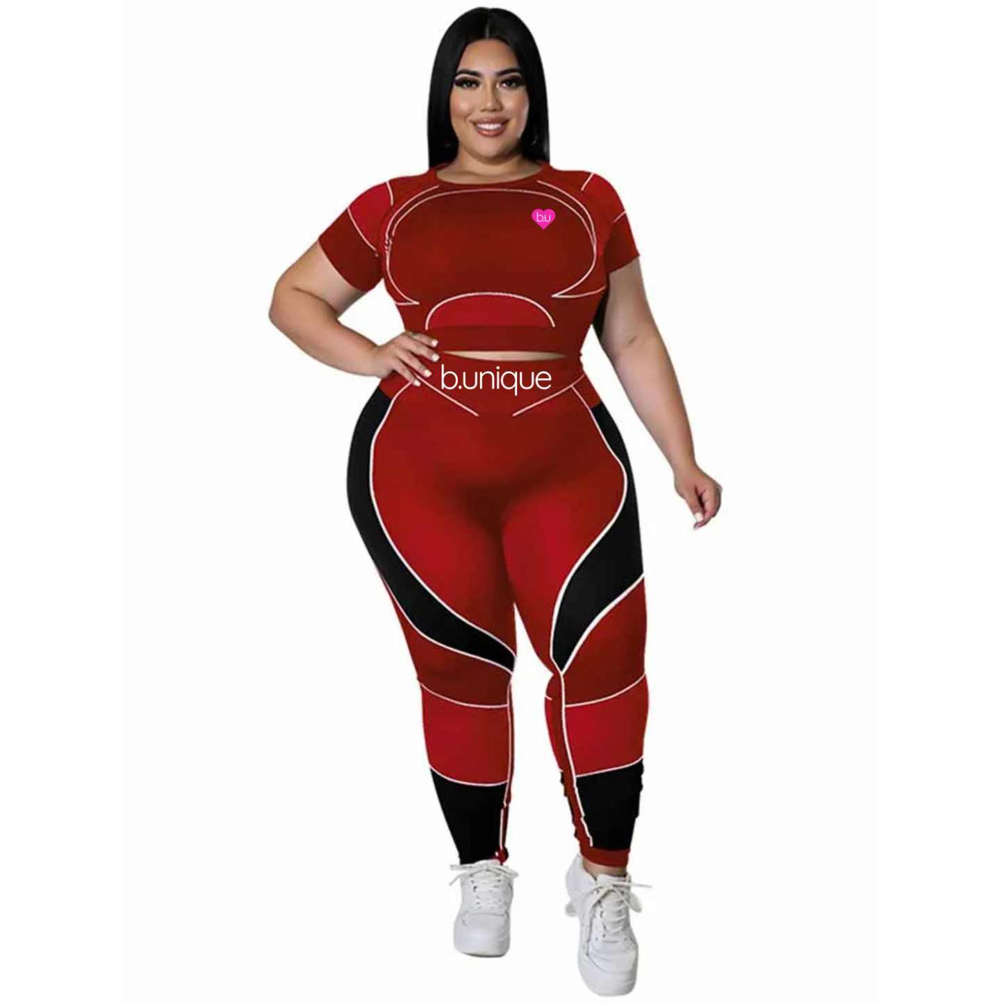 Be Unique Plus Size Slimming Leggings Set