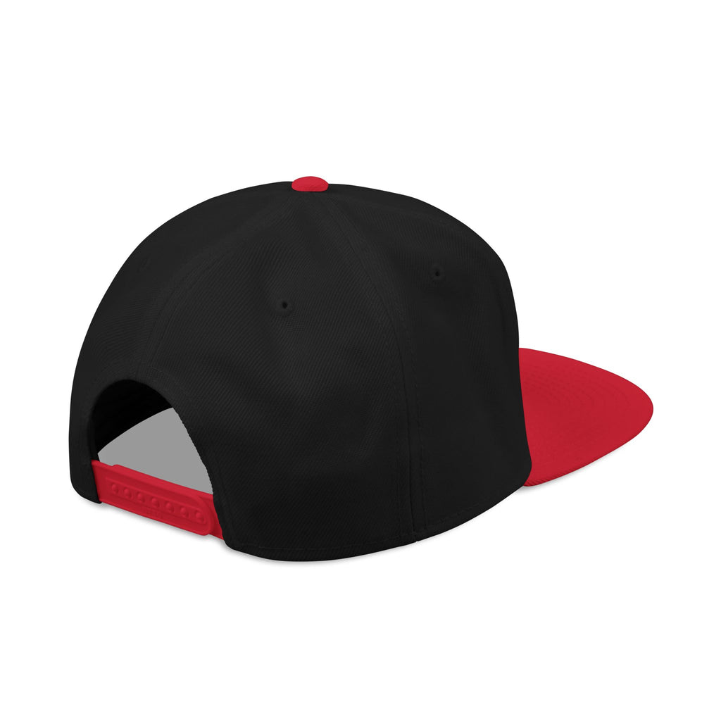 Snapback Hat - 'Built Different' Embroidered Flat Brim Cap
