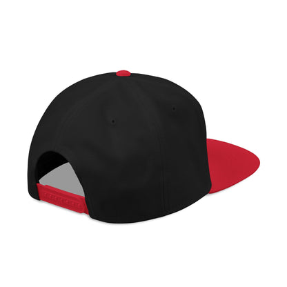 Snapback Hat - 'Built Different' Embroidered Flat Brim Cap