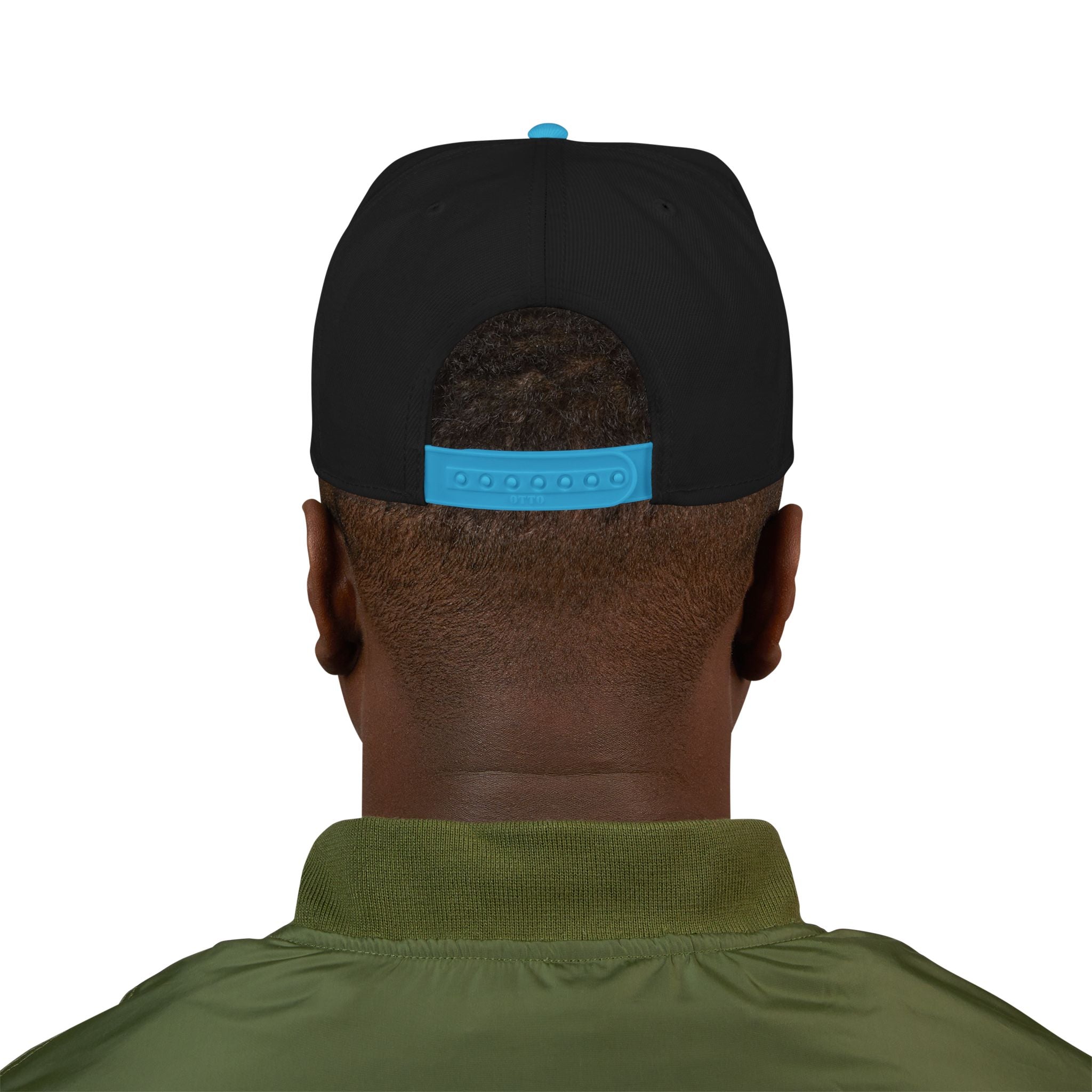 Snapback Hat - 'Built Different' Embroidered Flat Brim Cap