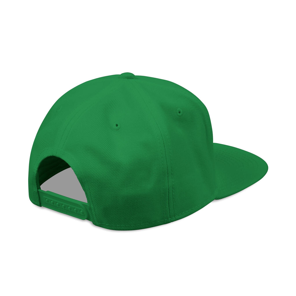 Snapback Hat - 'Built Different' Embroidered Flat Brim Cap