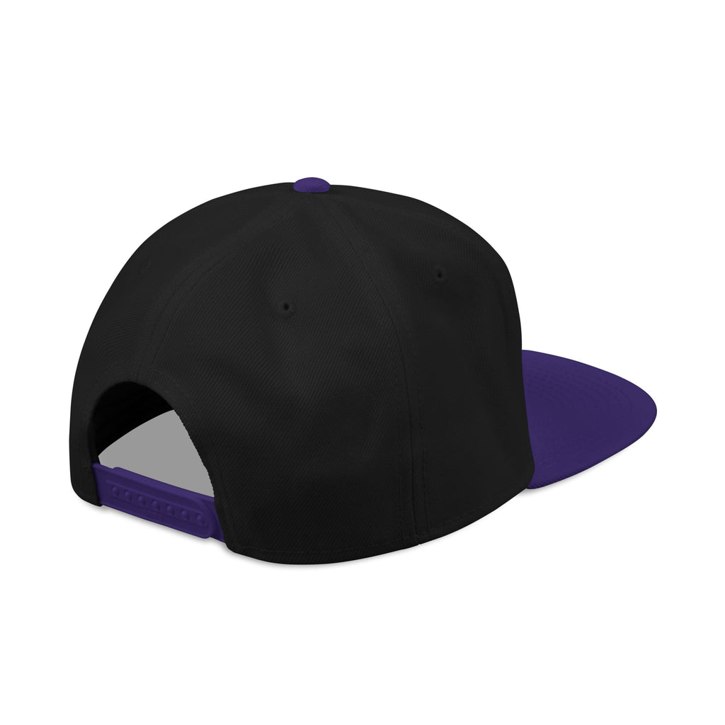 Snapback Hat - 'Built Different' Embroidered Flat Brim Cap