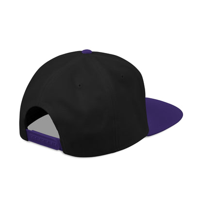 Snapback Hat - 'Built Different' Embroidered Flat Brim Cap