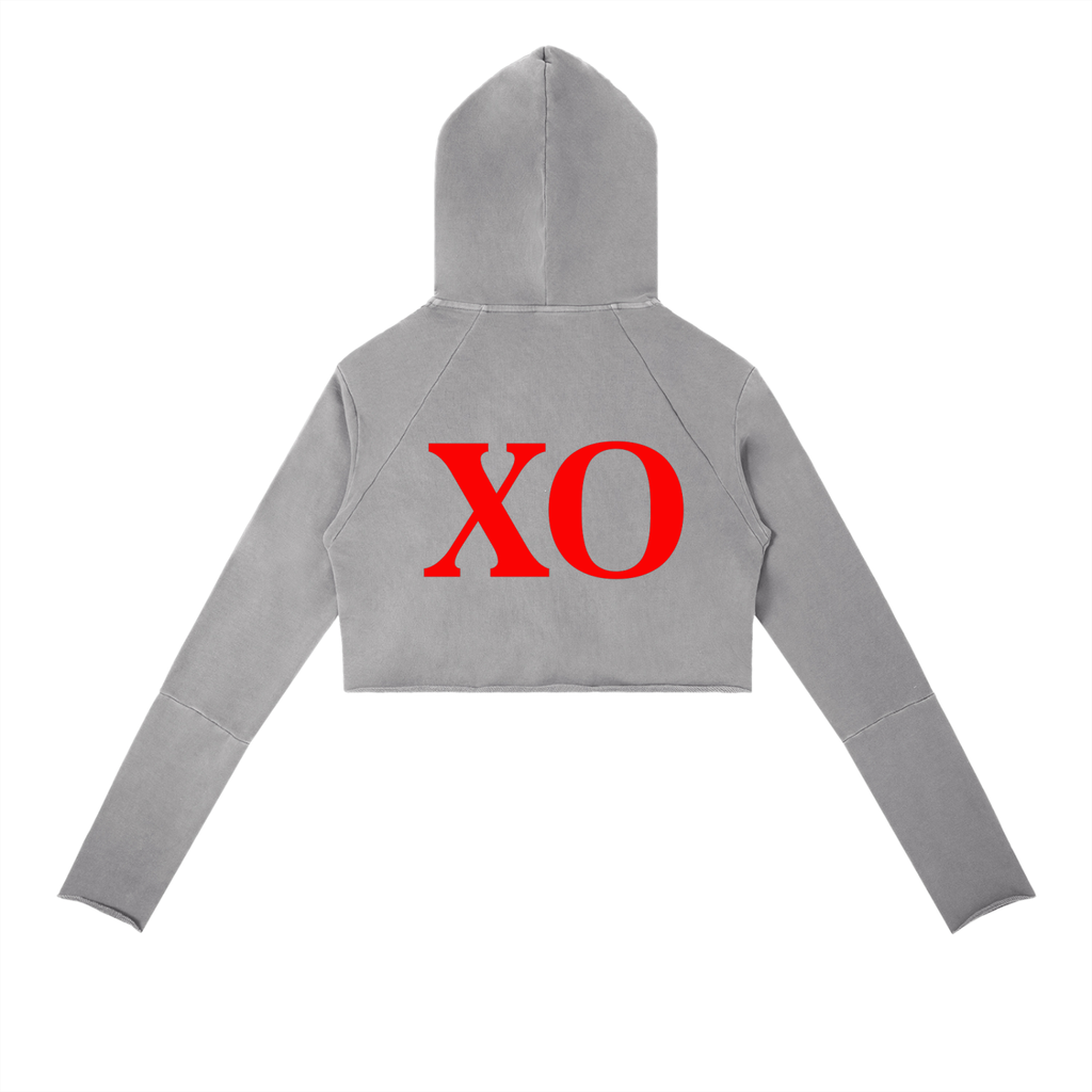 Vintage Washed Raw Edge Hoodie