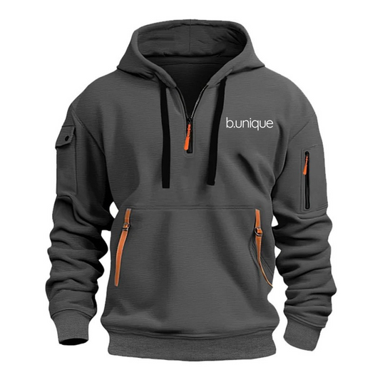 Be Unique Men's Pullover Hooded Sweatshirt with Arm Pockets