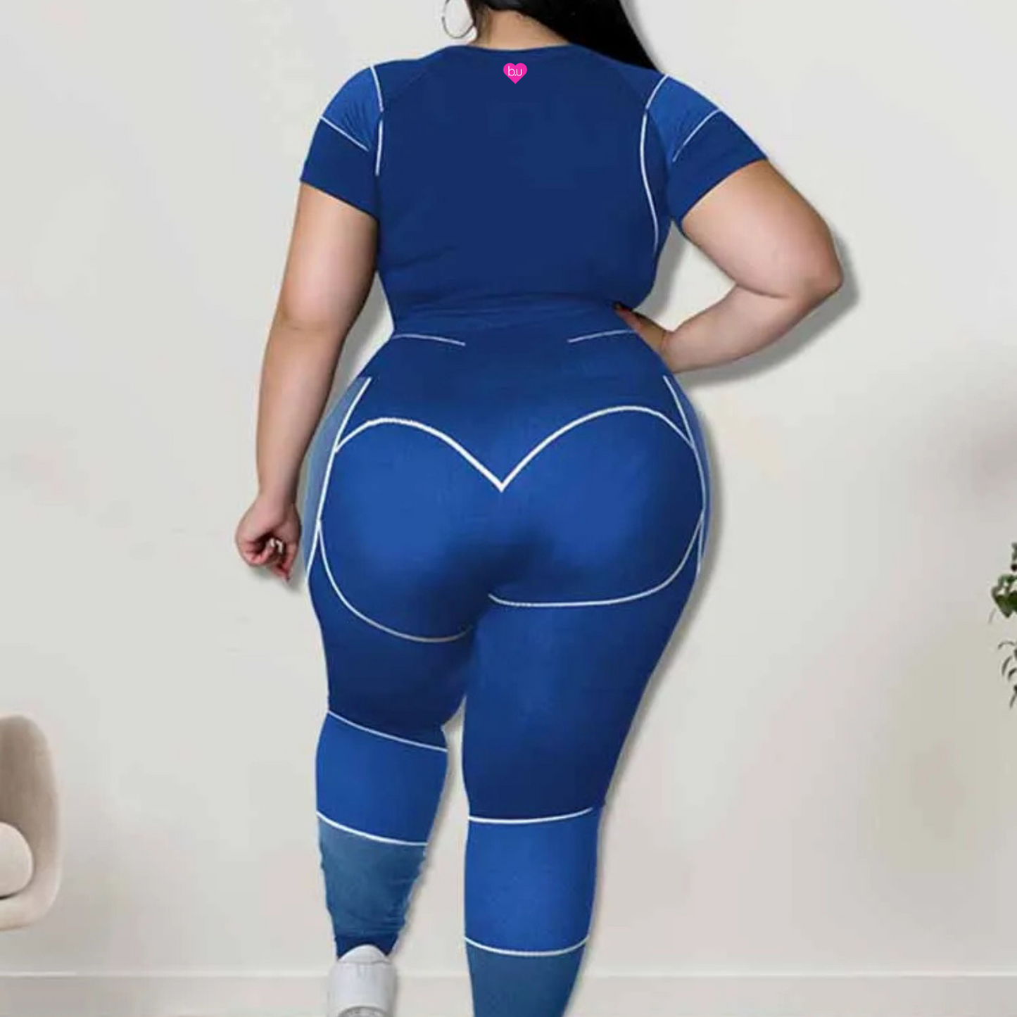 Be Unique Plus Size Slimming Leggings Set