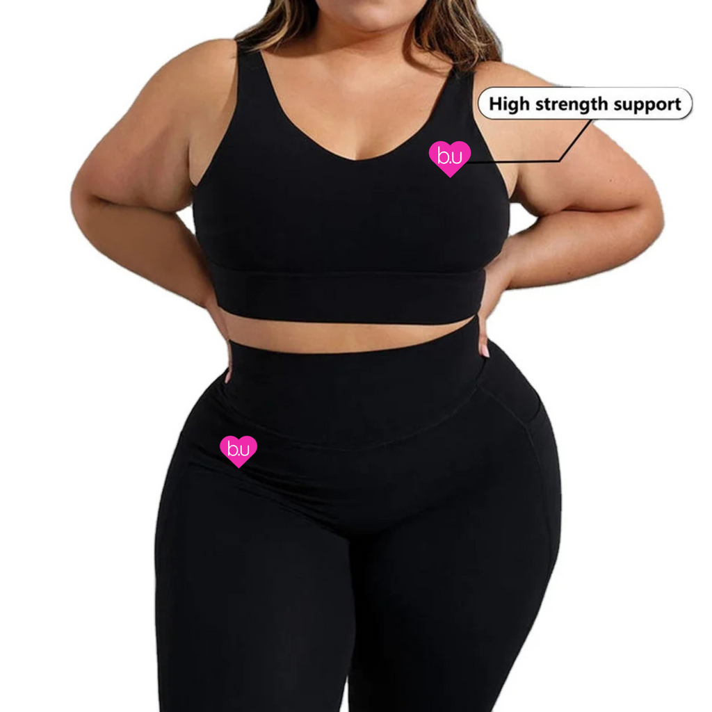 Be Unique Plus Size Women Fitness  Workout Sets
