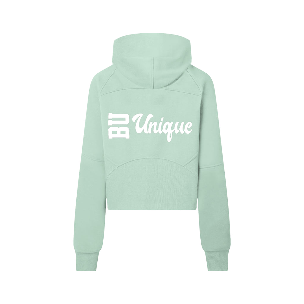 Cropped Half-Zip Hoodie