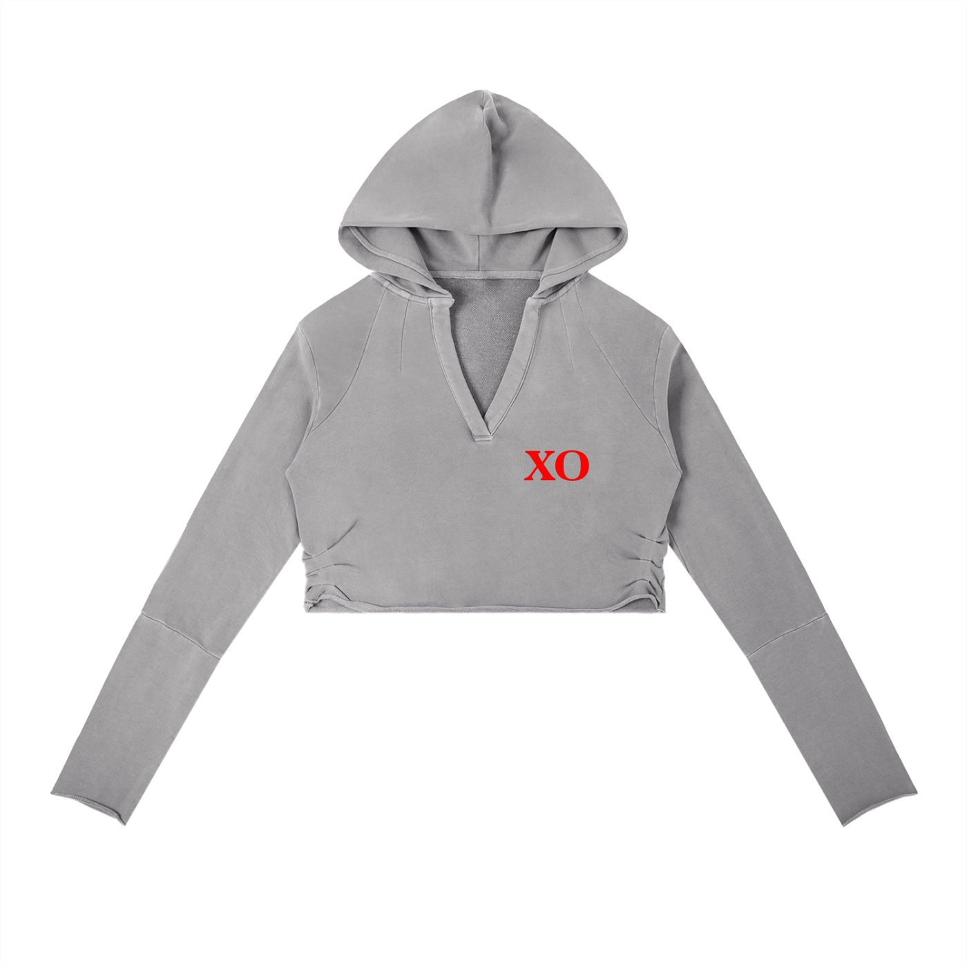 Vintage Washed Raw Edge Hoodie