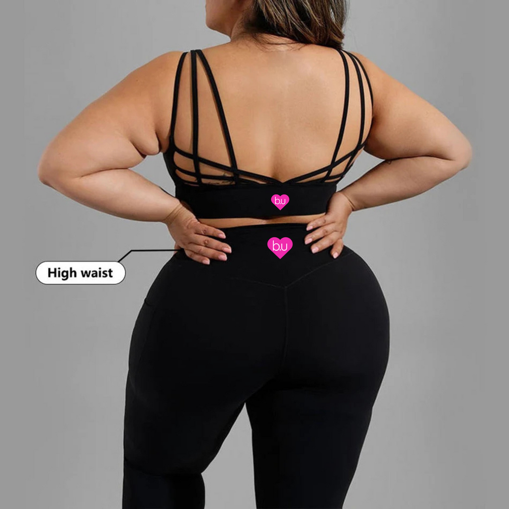 Be Unique Plus Size Women Fitness  Workout Sets