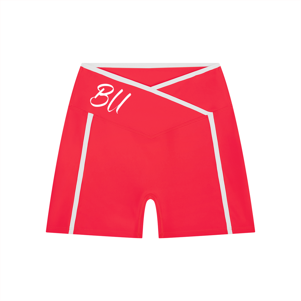 Women’s High Rise Color Block Yoga Shorts