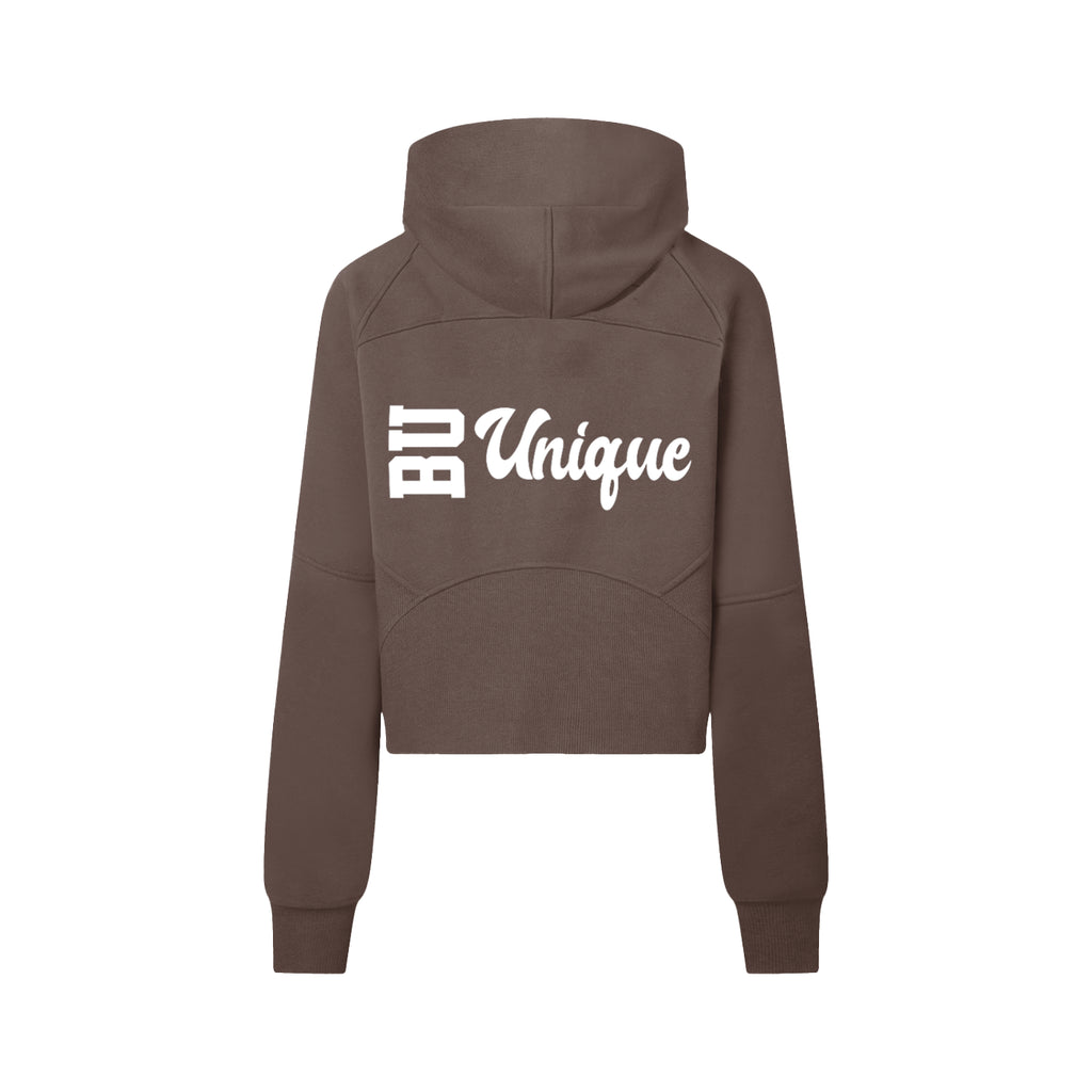 Cropped Half-Zip Hoodie