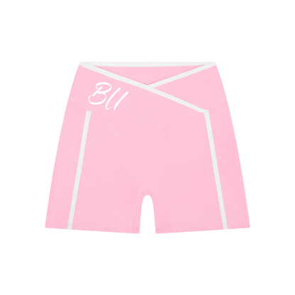 Women’s High Rise Color Block Yoga Shorts