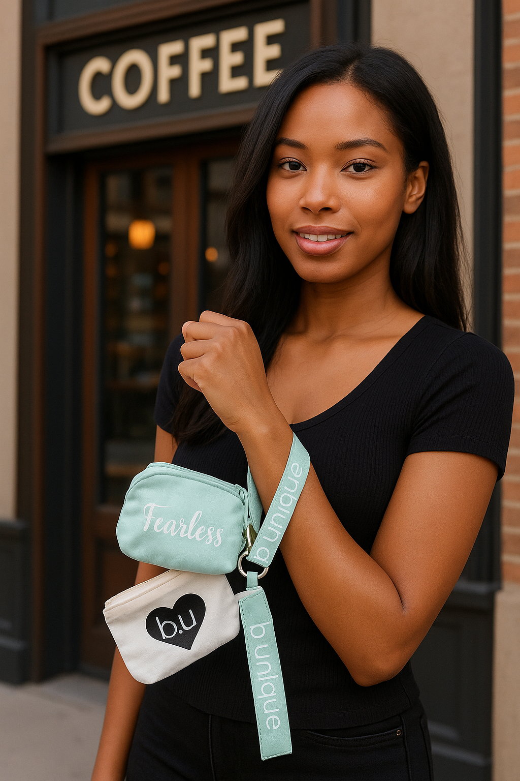 Be Unique Dual Pouch wristlets