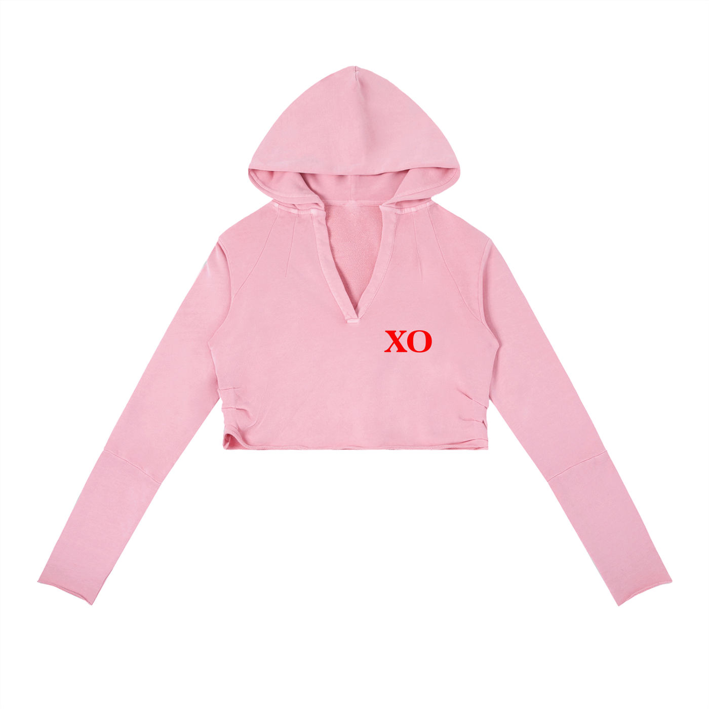 Vintage Washed Raw Edge Hoodie