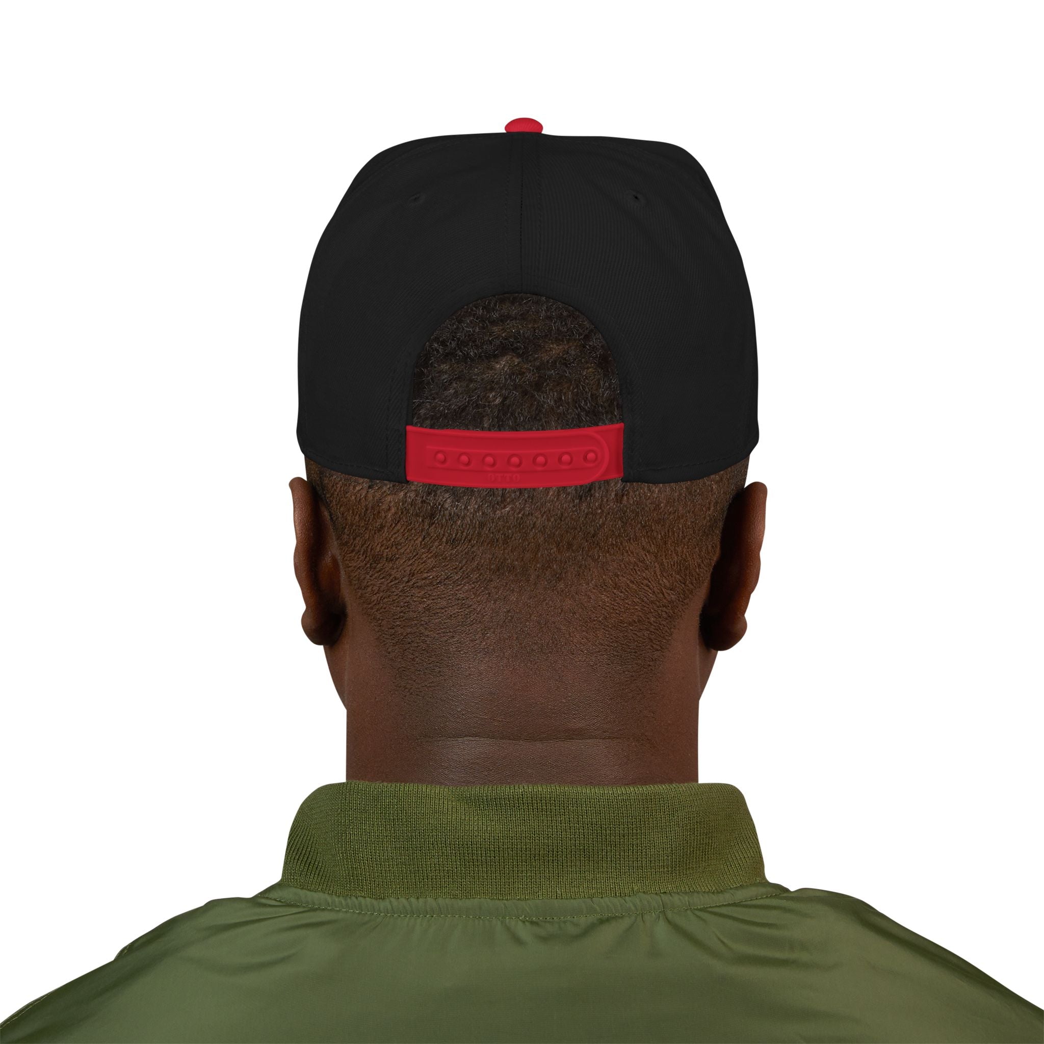 Snapback Hat - 'Built Different' Embroidered Flat Brim Cap
