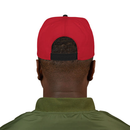 Snapback Hat - 'Built Different' Embroidered Flat Brim Cap