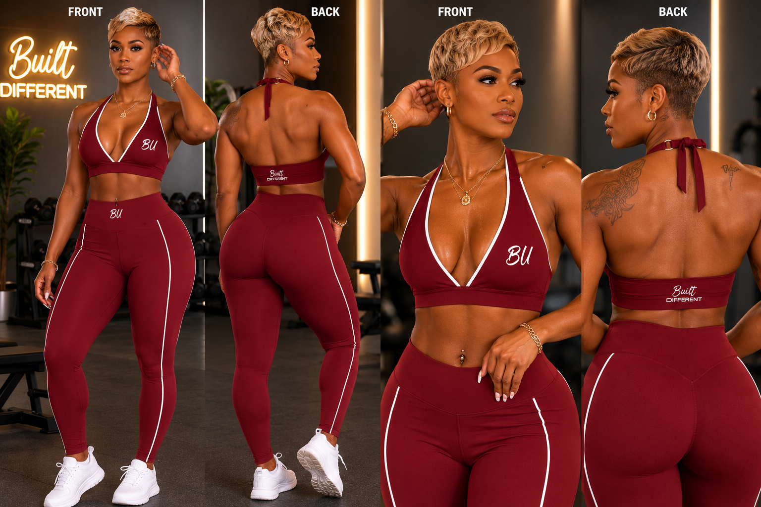 Halter Neck Yoga Top and Bottom