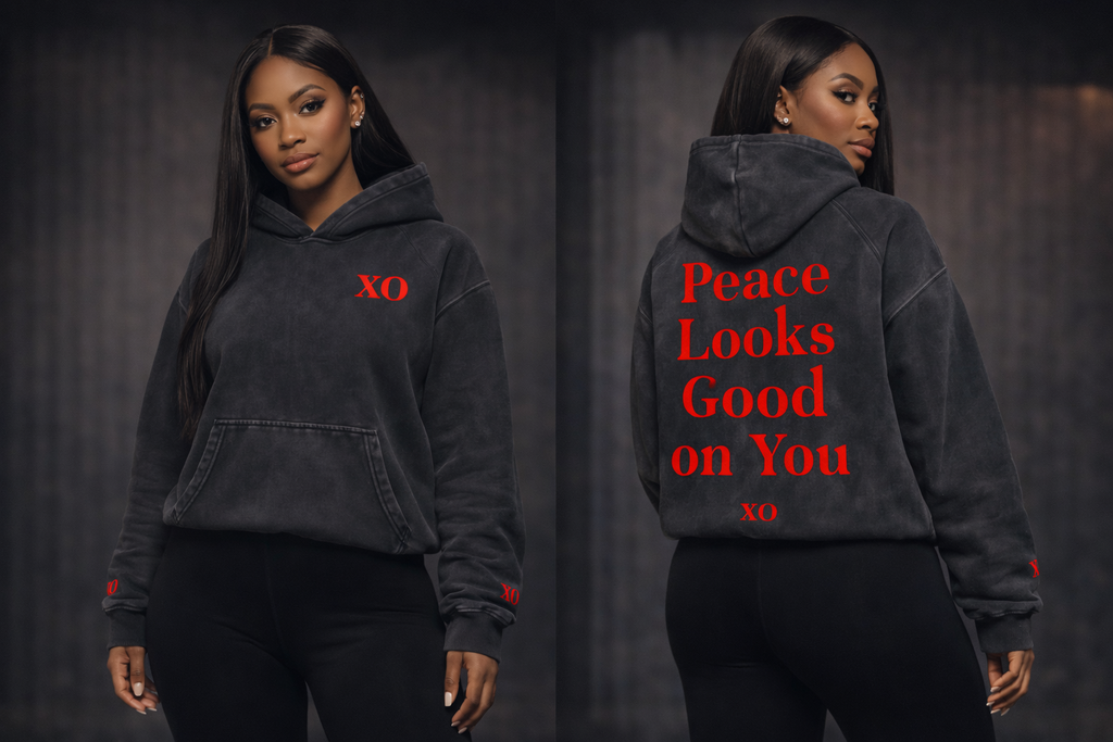 Snow Wash Fleece Oversize Hoodie