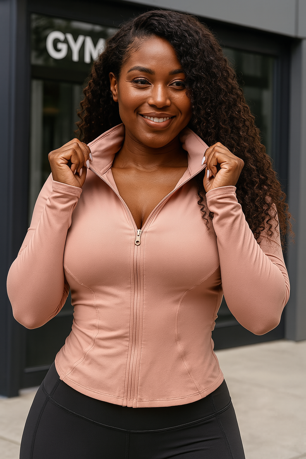 Be Unique slim-fit quick-drying yoga Jacket