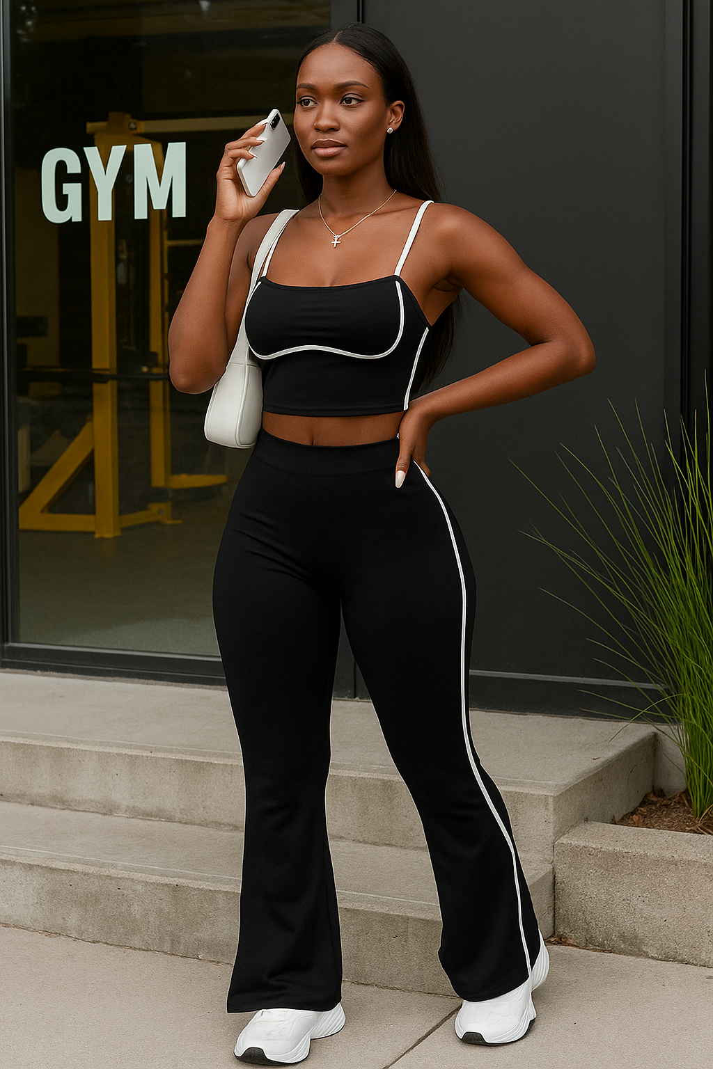 Be Unique Custom Striped Print Set