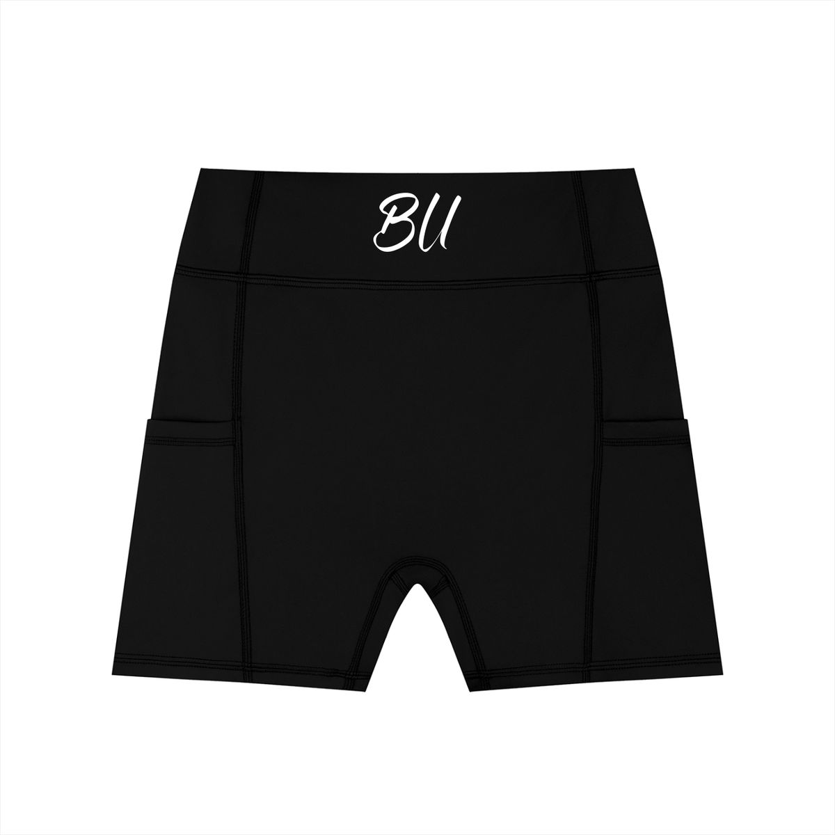 Women's High-Waisted Pocket Biker Shorts