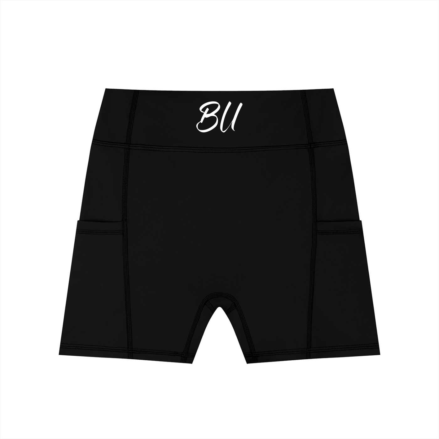 Women's High-Waisted Pocket Biker Shorts