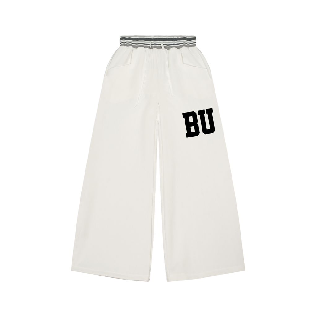 Striped Waist Wide Leg Pants